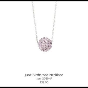 Touchstone Crystal June Birthstone Necklace.